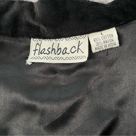 Flashback Deadstock Velvet and Tapestry Mixed Media Patchwork Jacket, Sz L - Picture 15 of 15